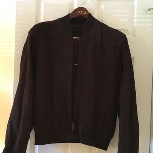 Brown suede men’s jacket.